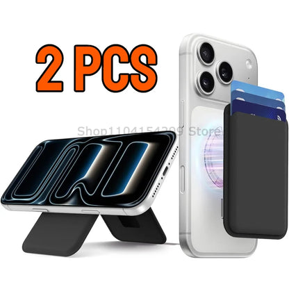 Magnetic Wallet Card Holder Leather Case Hide Stand Case for Magsafe for IPhone 15PM 14 13 ProMax Plus Wallet Back Pocket Covers