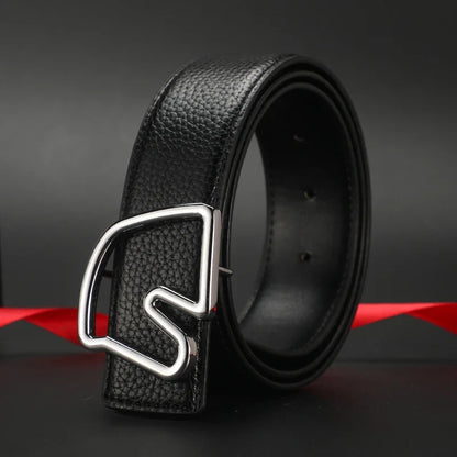 Width 3.8cm Famous Brand Belt Men Top Quality Luxury Genuine Leather Belts for Men Strap Metal Belt Fashion Women's Belt jeans