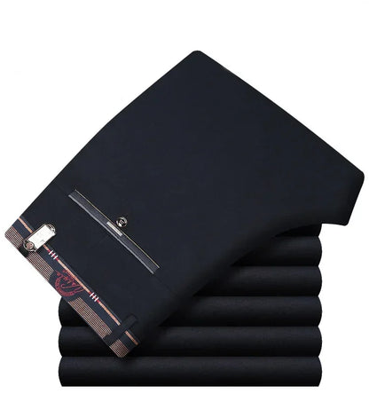 Men's Suit Pants High Quality Summer Men Dress Pants Straight Business Mens Formal Pants Big Size Classical Trousers