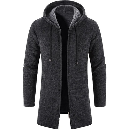 Autumn And Winter Cashmere Men's Cardigan Chenille Outer Sweater Coat Windbreaker Solid Color Fashion Clothing