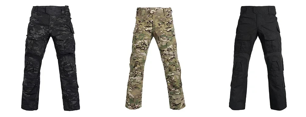Men Combat Pants With Knee Pads Tactical Cargo Sport Trousers Camouflage Multicam Trekking Hunting Clothes( Not knee pads)