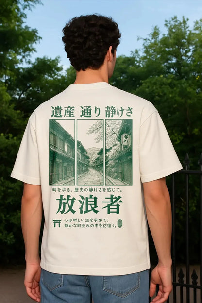 Kyoto Streetview T-Shirt Urban Japan Tshirt Vintage Japan Tshirt Japanese Streetwear Tokyo Shirt|Graphic Japan Tee Men Clothing