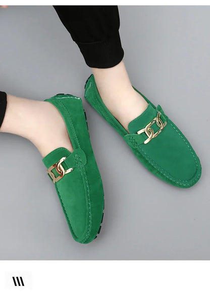 2025 New Handmade Beanie Shoes Men's Soft Sole Slip-On Casual Lazy Shoes Breathable Trbottomy Easiest for Match Large Size