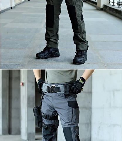 Cargo Pants Men Tactical Trousers Casual Multi Pockets Waterproof Pant Wear-Resistant Casual Trousers Outdoor Hiking Work Man