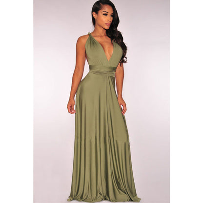 Sexy Women Multiway Wrap Convertible Boho Maxi Club Red Bandage Long Dress Party Bridesmaid Infinity Robe Longue Femme