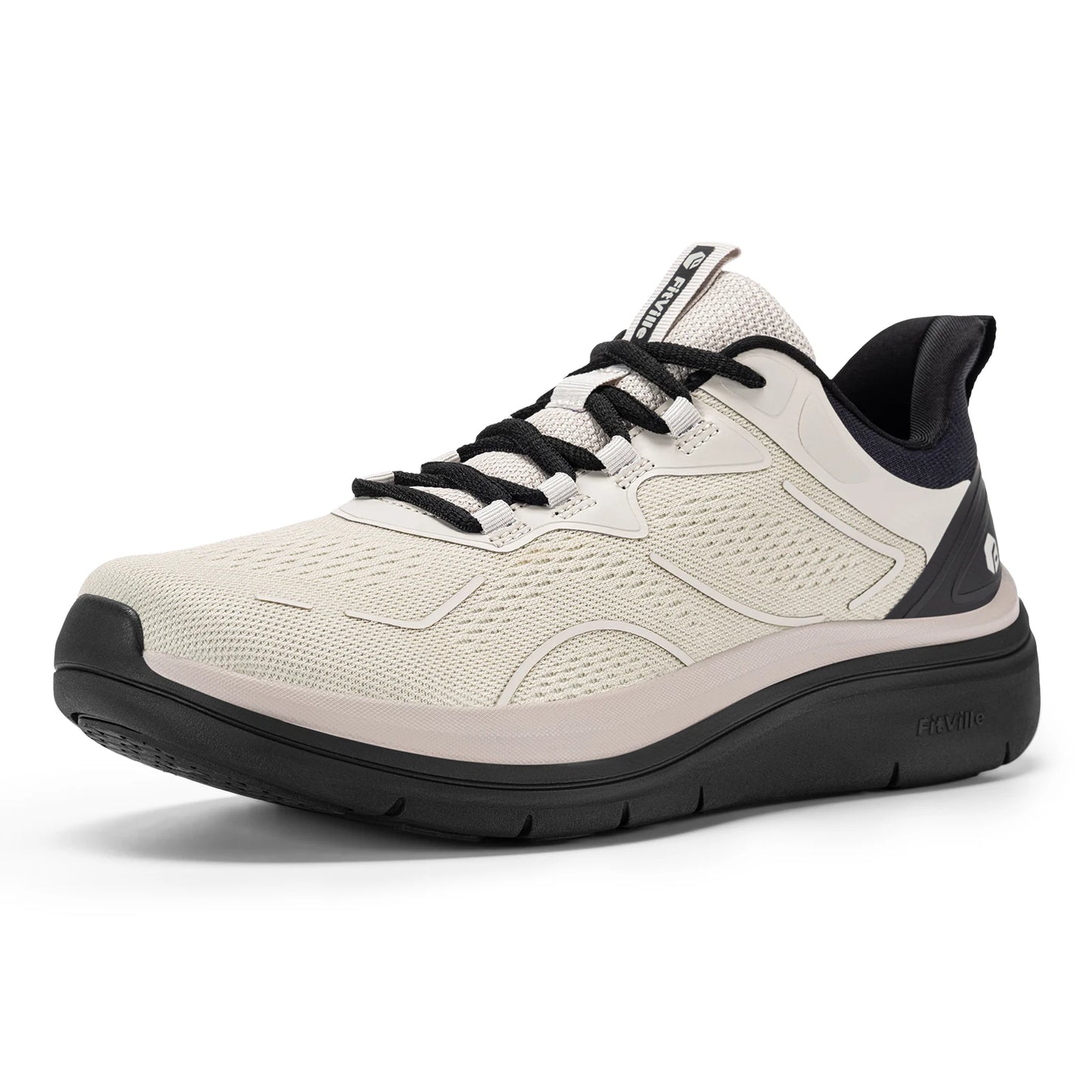 Men's Walking Shoes Thick Soled Slip On Shoe Height Increasing Breathable Sneakers Wide Comfortable Outside&Work Shoe