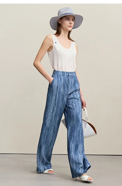 Women's Jacket 2026 Summer New Loose Casual V-neck Single Button Blazer Separate Versatile Wide-leg Women Trousers 12621092