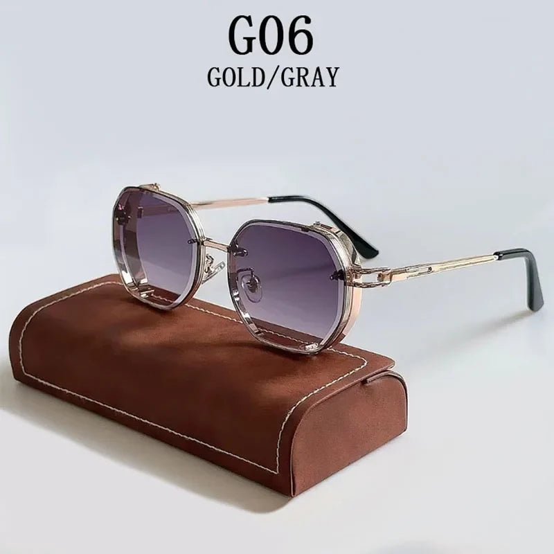 Steampunk Sunglasses For Men Punk Retro Sunglasses Women Trendy Vintage Fashion GlassesLuxe Gafas De Sol Hombre Zonnebril Heren
