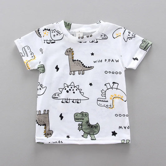 Summer Baby Boys Clothes Sets Fashion Unisex Kids T-Shirt + Simple Shorts 2 Pcs Suits Lovable