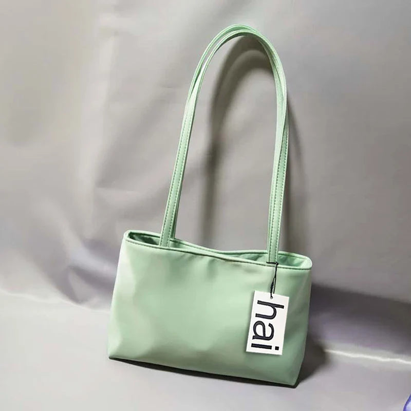 2026 Luxury Shoulder Bags Silk Women's Handbag Square Underarm Bag Ins Famous Brand Commuter Bag Contrasting Color Macaron Totes
