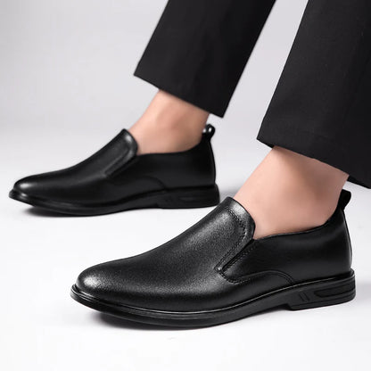 Italian Man Casual Leather Shoes Classic Summer Flat Designer Outdoor Walking Loafers Antiskid Driving Minimalist Shoes for Men