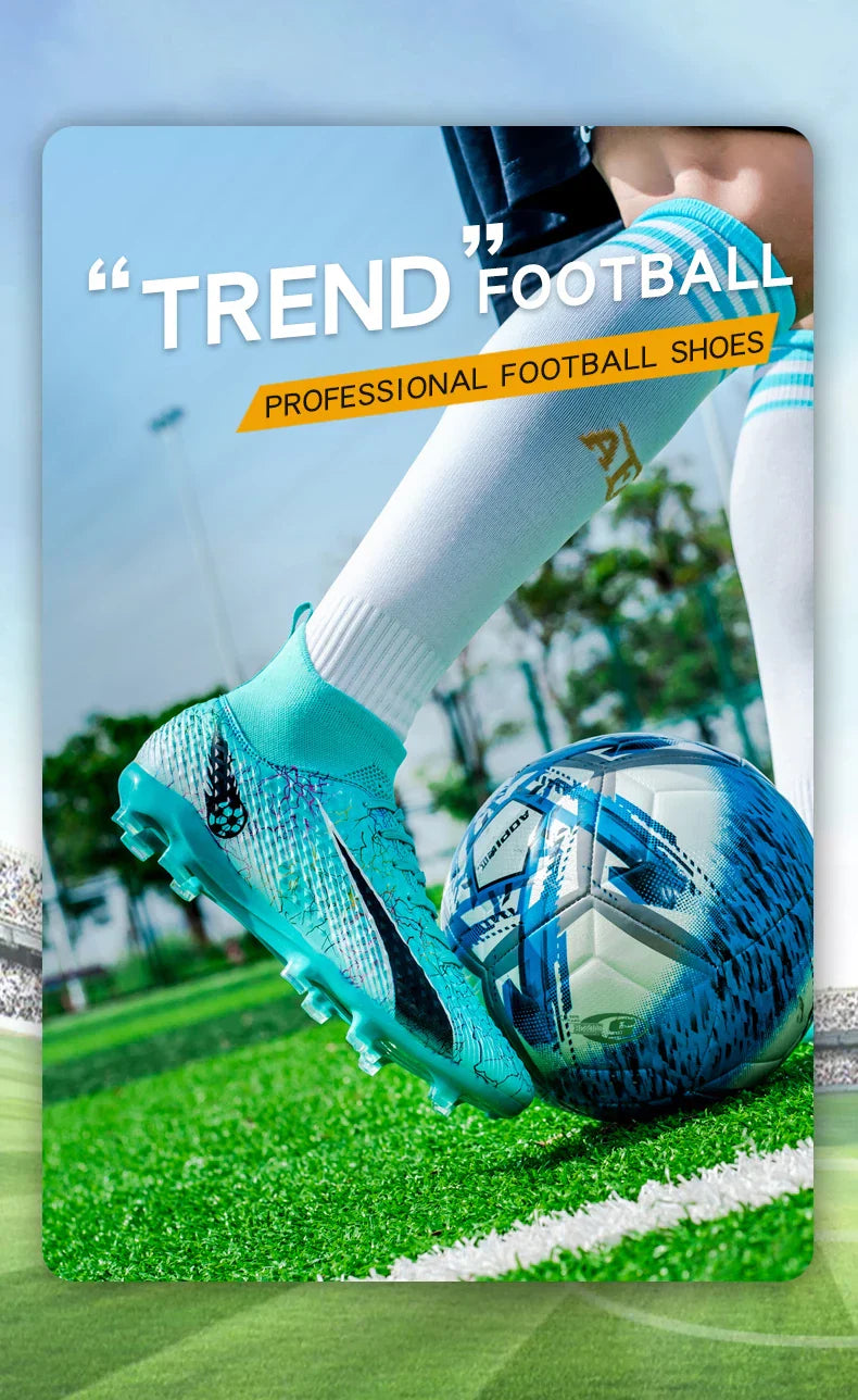 Men Soccer Shoes Kids Football Boots Women Professional Soccer Cleats Antiskid Chaussure TF/FG Outdoor Athletic Football Shoes
