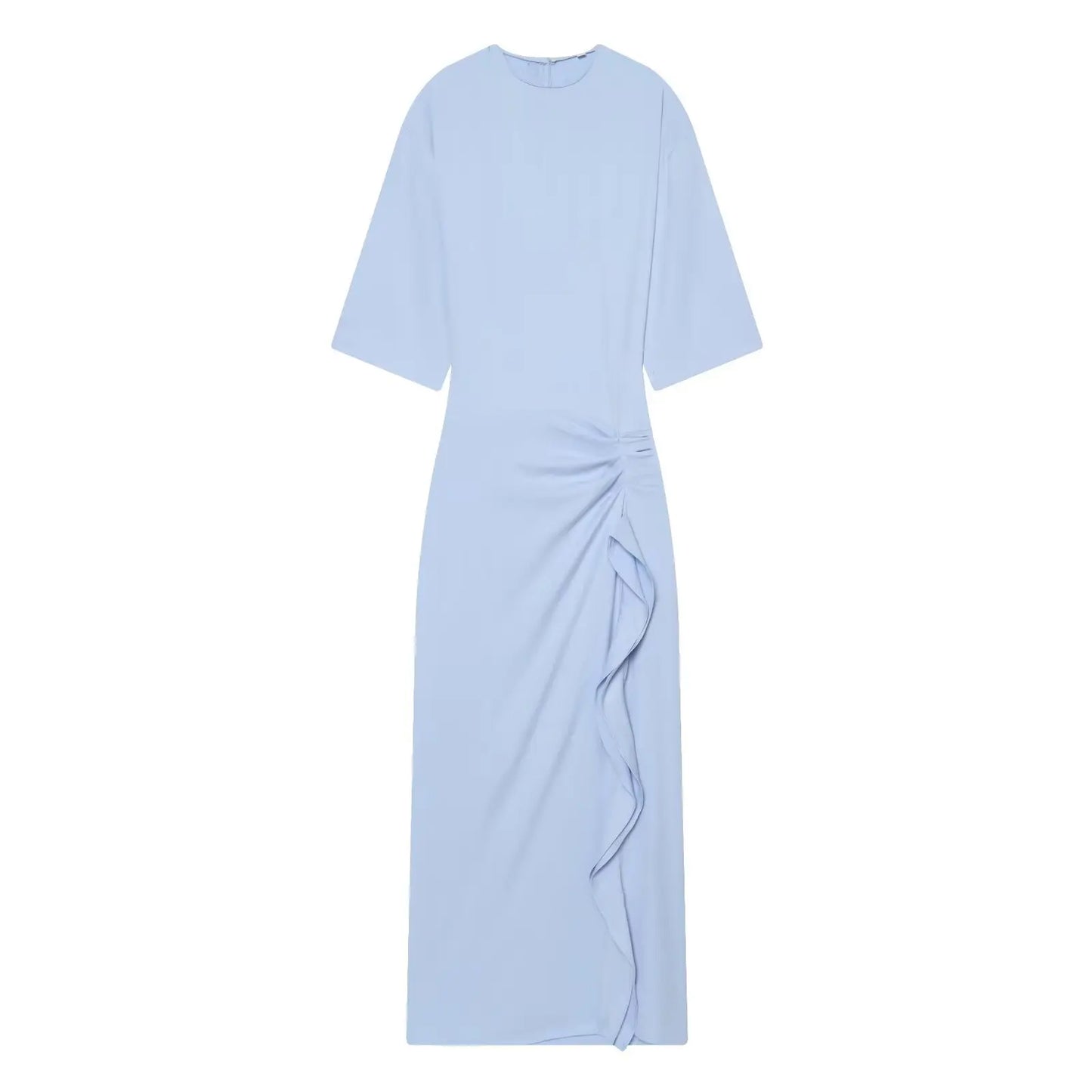 Women's Dress New Pleated Slit Midi Dress Spring Sexy Elegant Women's Long Dress