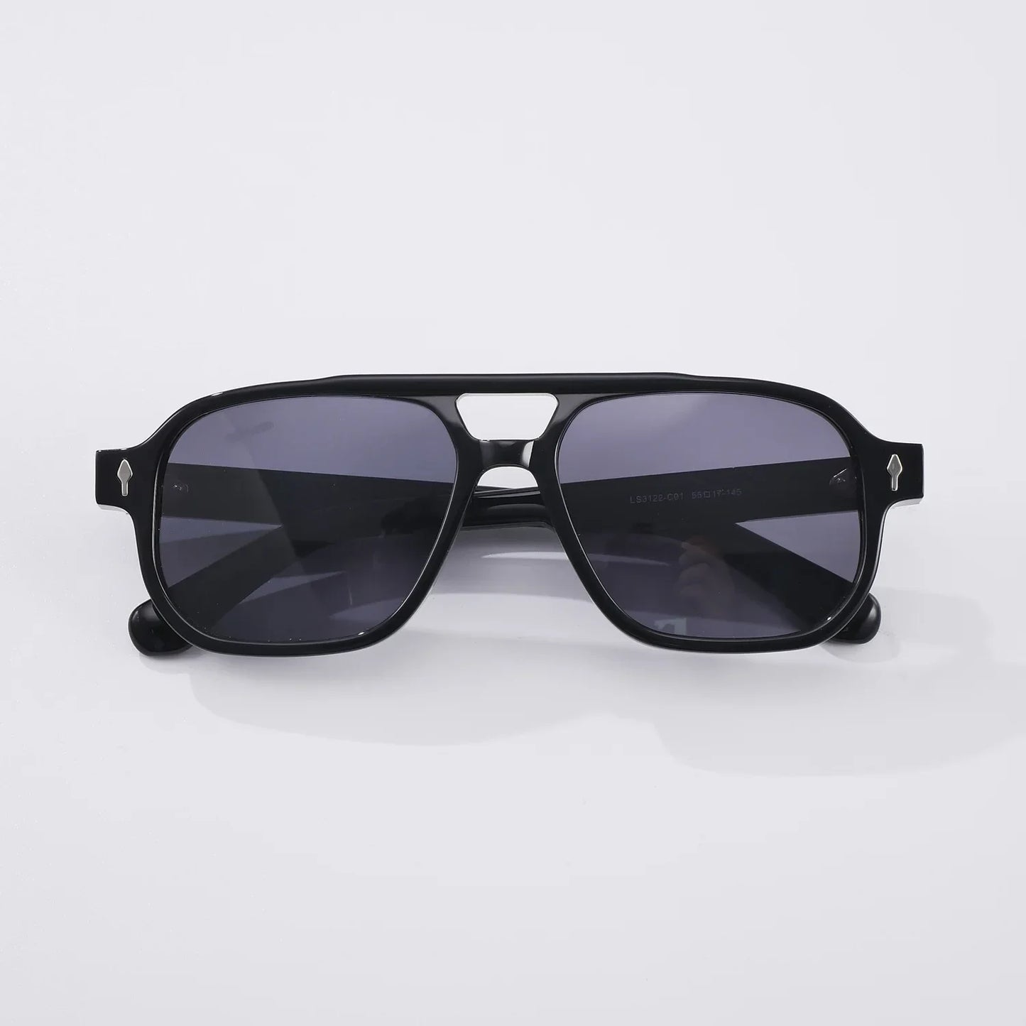 High Quality Double Beam Large Frames Sunglasses Man Sports Travel Driving UV Protection SUN GLASSES Support Prescription Lenses