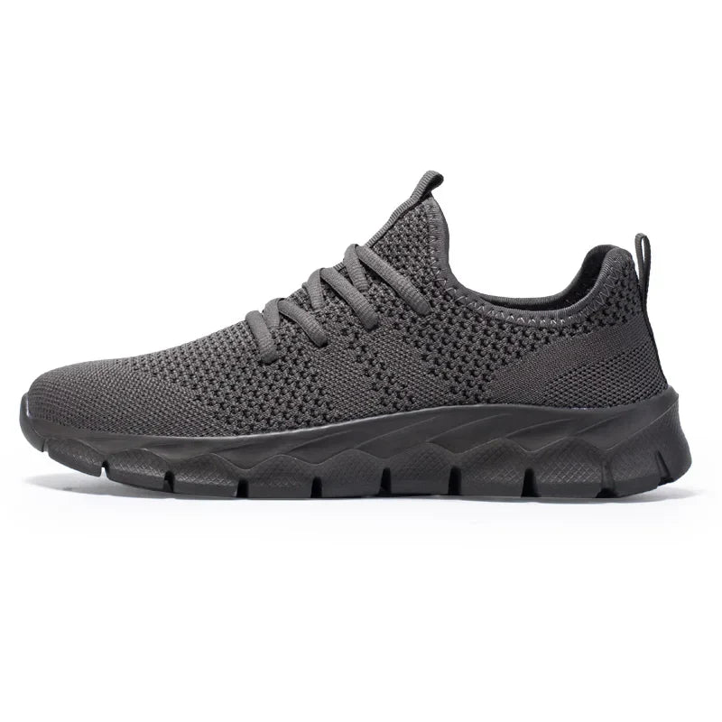 Men's shoes Four Seasons new plus size Flying weaving Lightweight Breathable Casual Sports Shoes Soft Sole Outdoor Running Shoes