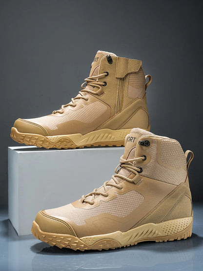 New Men Tactical Boots Waterproof Outdoor Casual Ankle Man Boot Desert Military Climbing Hunting Work Safety Hiking Male Shoes