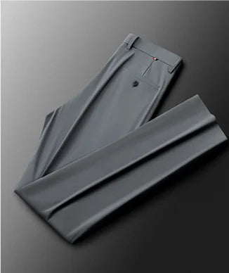 Brand Clothing 2026 Summer High Stretch Men's Casual Pants Quick Dry Business Straight Pants Thin Formal Suit Trousers Male 40