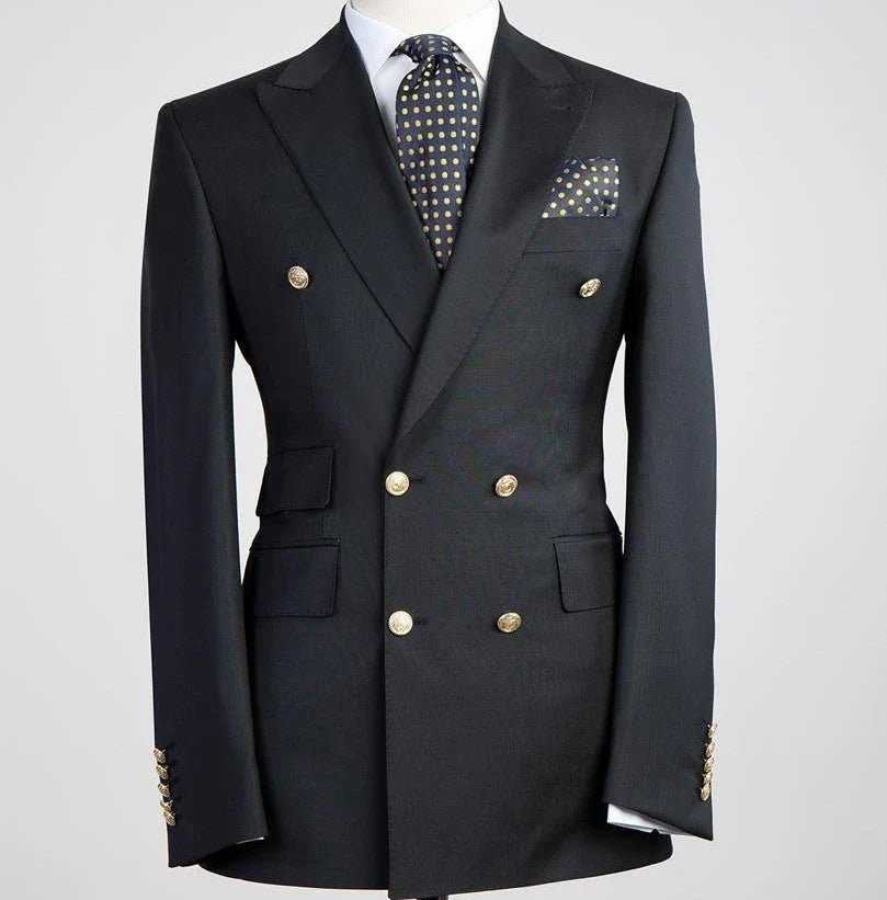 XS-6XL Wedding Men Suits Blazer Bridegroom Business Groom Wear Tuxedo Jacket Formal Party Double Breasted Peak Lapel One Coat
