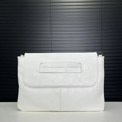 Ladies' Fashion Business High Capacity Glove Bag Soft Leather Document Storage Shoulder Bag