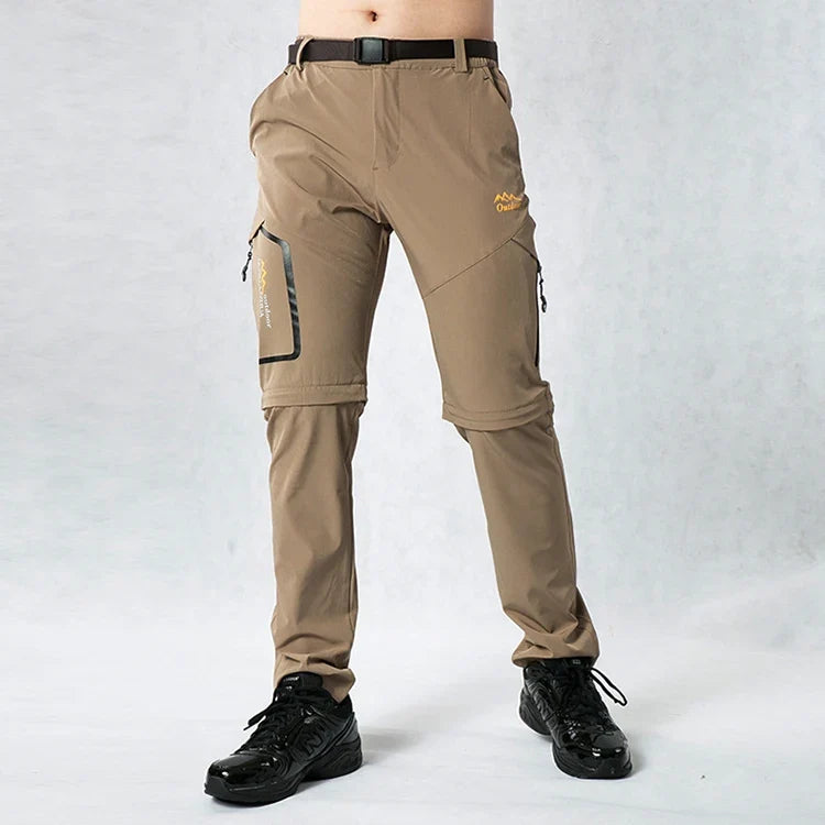 Mens Hiking Pants Convertible Lightweight Quick Dry Zip Off Fishing Safari Camping Travel Boy Scout Pants