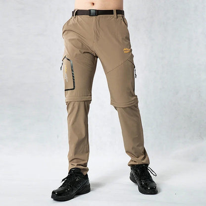 Mens Hiking Pants Convertible Lightweight Quick Dry Zip Off Fishing Safari Camping Travel Boy Scout Pants