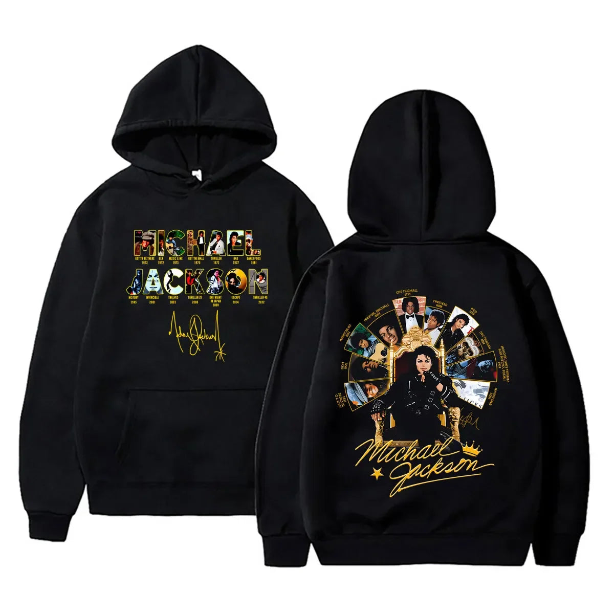 Michael Jackson King of Pop Graphic Hoodie Men Women Vintage Gothic Rock Sweatshirt Male Hip Hop Punk Oversized Pullover Hoodies