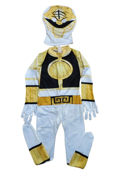 Fantasia Power Samurai Morpher Mighty Morphin Rangers Cosplay Costume Superhero Mask Kids Carnival Party Jumpsuit Zentai Suit