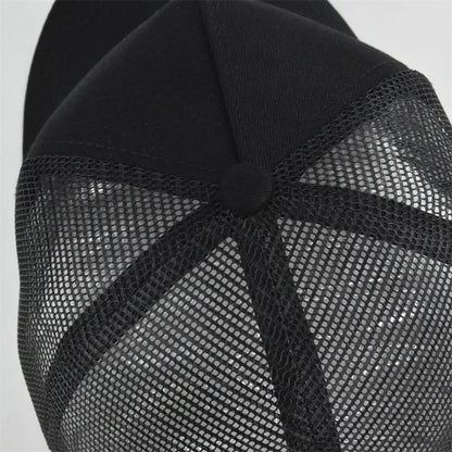 High Quality Fishing Embroidery Baseball Cap for Men Women Outdoor Fishing Snapback Mesh Hat Breathable Sunshade Dad Trucker Hat
