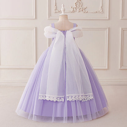 Sleeping Beauty Princess Cosplay Girls Dress Carnival Christmas Halloween Costumes Sequin Party Dress Birthday Wedding Prom Gown