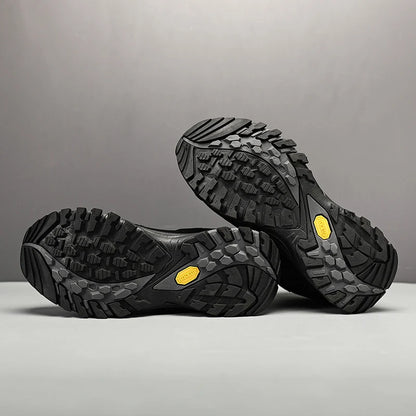 High-Top Men Hiking Boot Winter Outdoor Shoes Lace-Up Non-slip Sports Casual Trekking Boots Man Suede Warm Shoes