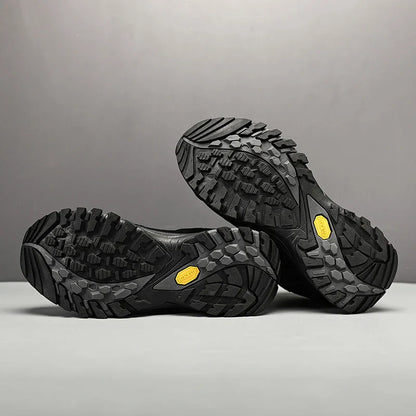 High-Top Men Hiking Boot Winter Outdoor Shoes Lace-Up Non-slip Sports Casual Trekking Boots Man Suede Warm Shoes