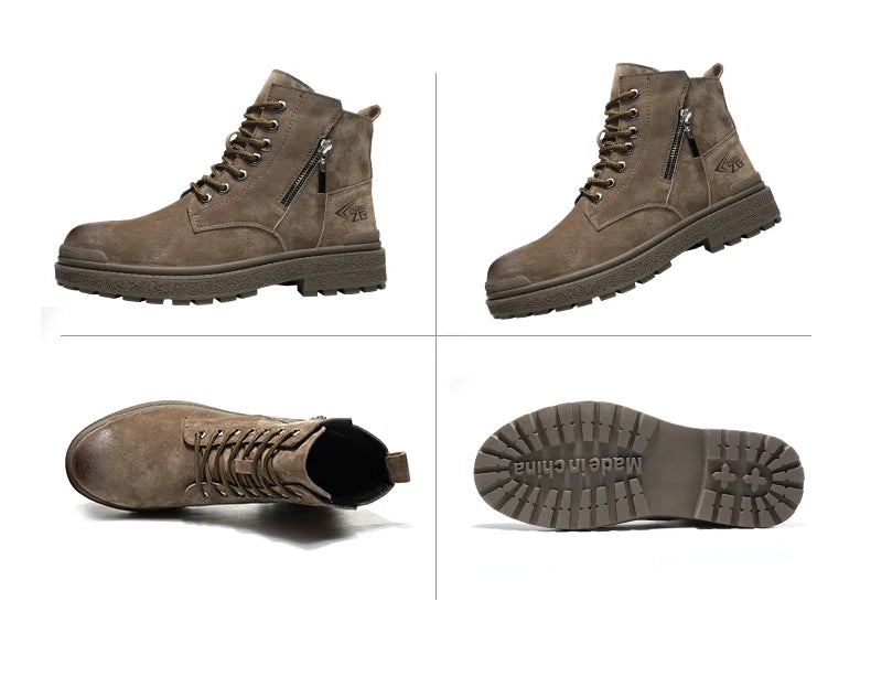 Latest 2024 Fashion Pig Skin Anti Scald Welding Shoes Indestructible Steel Toe Cap Nail Proof Men Safety Work Boots Sneakers