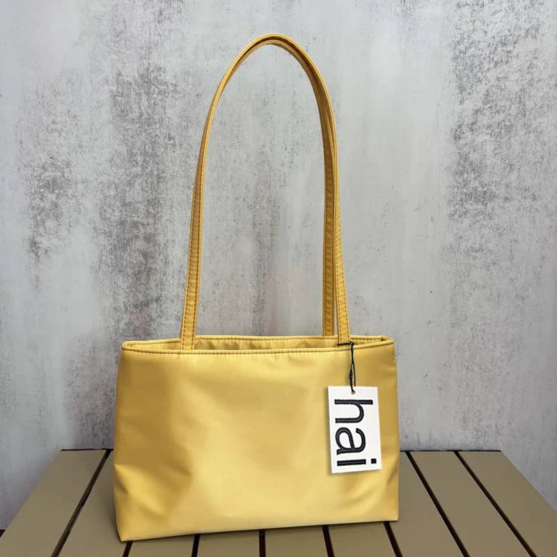 2026 Luxury Shoulder Bags Silk Women's Handbag Square Underarm Bag Ins Famous Brand Commuter Bag Contrasting Color Macaron Totes