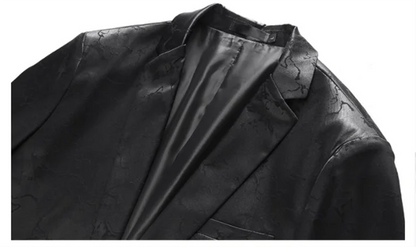 2026 New Men Business Social Suit Jacket Summer Male Single Breasted Thin Dress Male Jacquard Blazers Coats