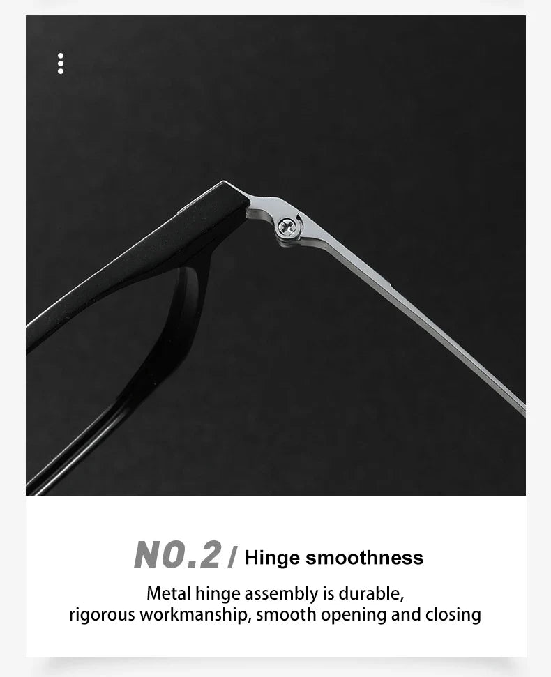 Ultra-light Aluminum Titanium Business Fashion Eyeglasses  Anti-Blue Light Reading Glasses Men Myopia Prescription 20241