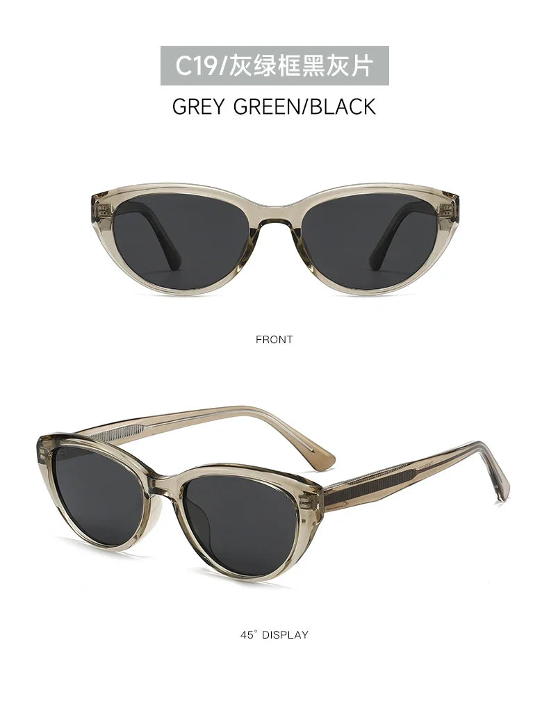 New Sweet Simple and Stylish Cat Eye Sunglasses UV Protection Reading Glasses Women Customizable Prescription 99022