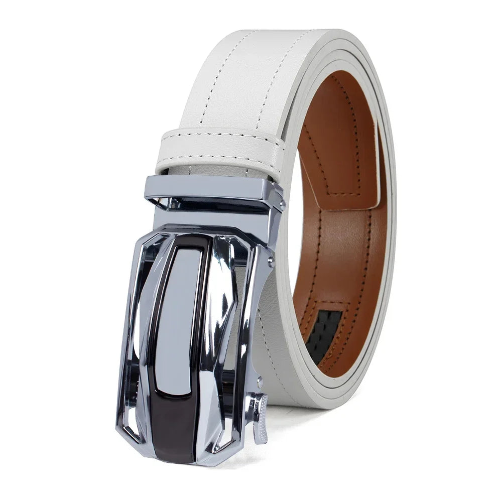 Mens Belt Automatic Metal Alloy Buckle Belt High Quality PU Luxury Belt for Men Belt Strap Male High Quality Designers 105 115cm