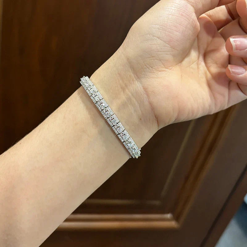 Luxury GRA Certified Full Moissanite Diamond Tennis Bracelet D Color For Woman Man 925 Couple Chain Bracelets Bangle Gift