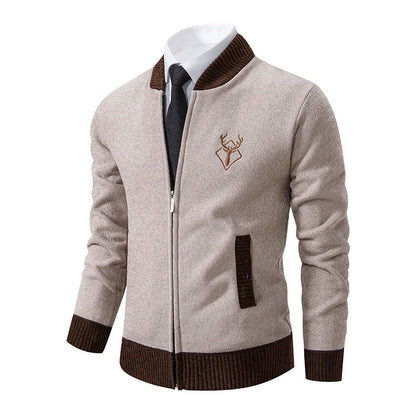 Vintage Men Knitted Sweaters Cadigan Men's Casual Fashion Button Up Cardigans Jackets Autumn Winter Jumper Coat