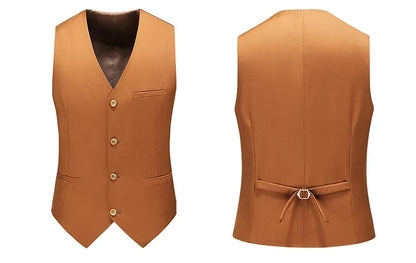Vest for Men 17 Colors Solid Color Slim Single Breasted Waistcoat Business Fashion Casual High Quality Men Clothing Suit Vests