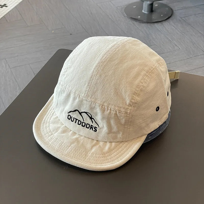 Baseball Caps for Women Short Brim Baseball Hat Men Sunshade Peaked Cap Cotton Outdoor Mountaineering Duckbill Hat Visors 모자
