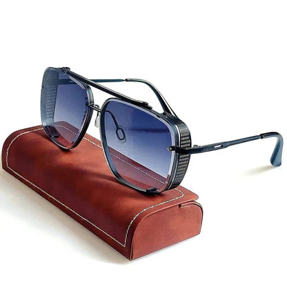 Vintage Steampunk Sunglasses Men Punk Oversized  Sunglasses Women Trendy Retro Square Gafas De Sol Hombre Lunette Soleil Femme