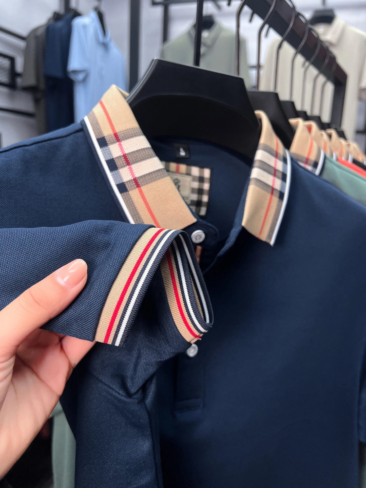 Designer brand men's short sleeve polo shirt new embroidery silky cotton breathable summer Korean fashion casual Paul T-shirt