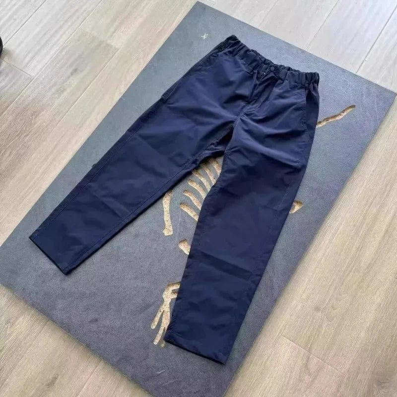 Men's Hiking Pants Waterproof Windproof American Workwear Light Weight Cargo Pants Men Loose Outdoor Trekking Trousers Male