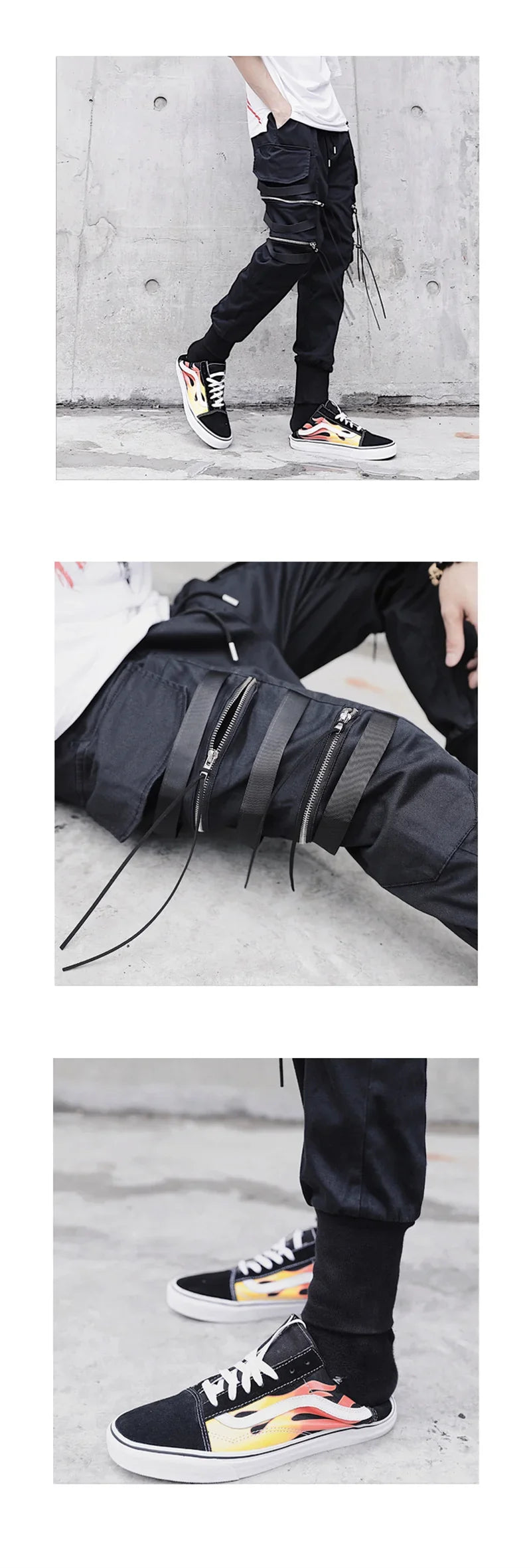Mens Techwear Sweatpants Y2K Streetwear Jogging Pants Men Hip Hop Street Dance Casual Trousers Vintage Cargo Pant Pantalon Homme