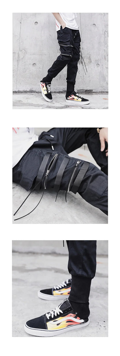 Mens Techwear Sweatpants Y2K Streetwear Jogging Pants Men Hip Hop Street Dance Casual Trousers Vintage Cargo Pant Pantalon Homme