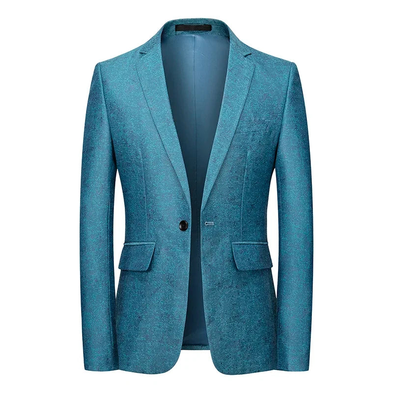 Men's business casual suit coat 2023 spring new Blazer wedding fashion host party party party social suit large suit M-6XL