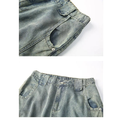 Man Pants Mens Jeans Summer New High Street Fashion Casual Thin Ice Silk Curved Blade Trousers For Men