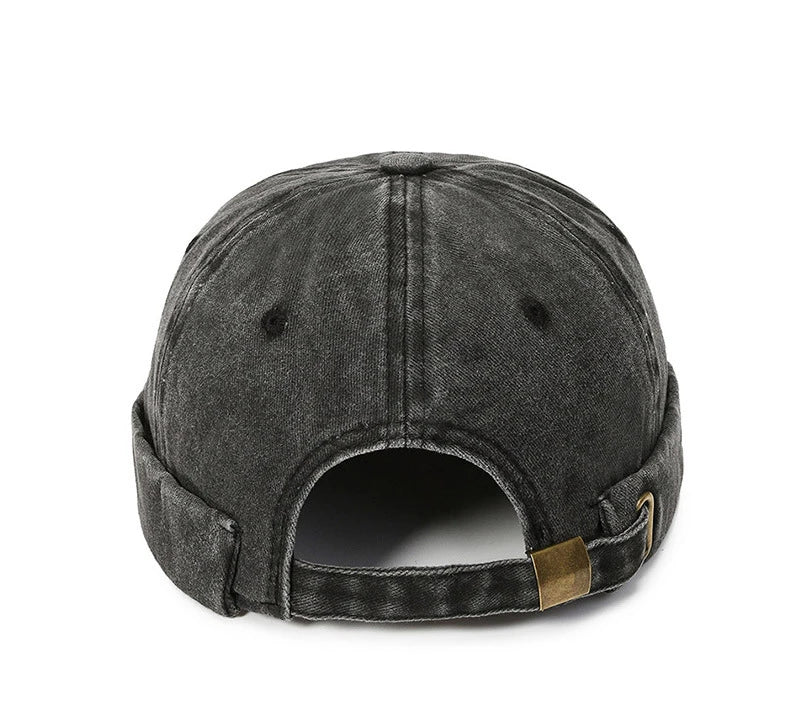 Hatsmen's Four Seasons Denim Cloth Gua Skin Hat, Street Bare Panel, Landlord Hat, Personality Fashion, Retro Outdoor Trend