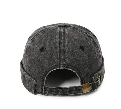 Hatsmen's Four Seasons Denim Cloth Gua Skin Hat, Street Bare Panel, Landlord Hat, Personality Fashion, Retro Outdoor Trend